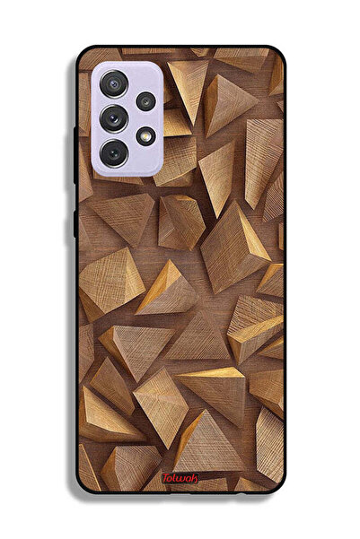 Tolwak غطاء حماية لهاتف سامسونج جالاكسي A72 5G بقطع خشبية فنية