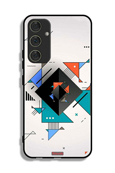 Tolwak غطاء حماية لهاتف سامسونج جالاكسي A54 5G بأشكال مربعة ومثلثة ونمط تجريدي