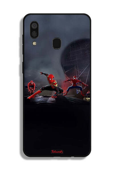 Tolwak Samsung Galaxy A30 Protective Case Cover Three Spiders