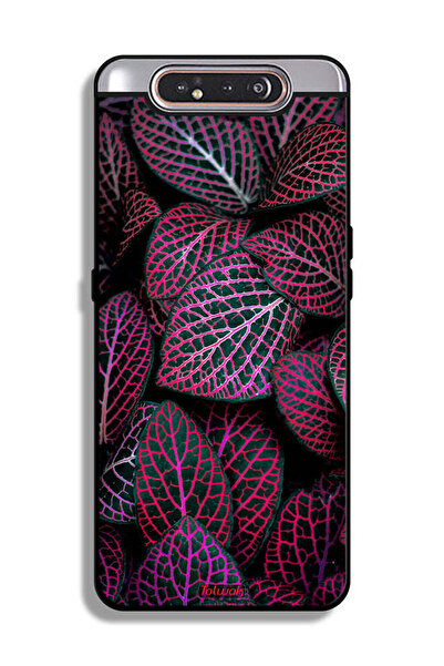 Tolwak غطاء حماية لهاتف سامسونج جالكسي A80 بنقشة أوراق سالجا