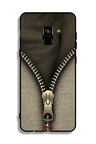 Tolwak غطاء حماية بنمط سحاب لهاتف Samsung Galaxy A8 Plus (2018)