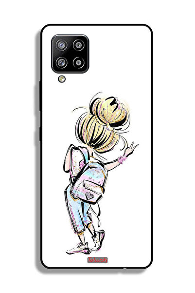 Tolwak غطاء حماية لهاتف سامسونج جالاكسي A42 5G، رسم فتاة العودة إلى المدرسة