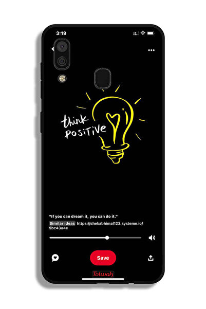 Tolwak غطاء حماية لهاتف سامسونج جالكسي A20 - فكر بإيجابية