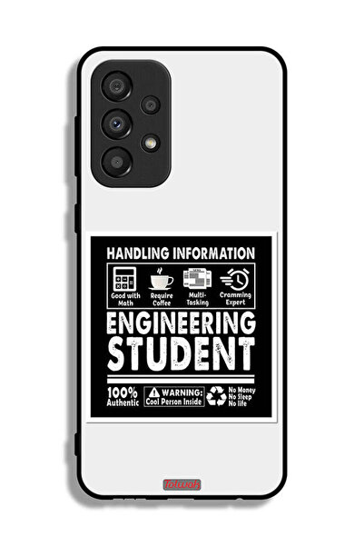 Tolwak غطاء حماية لهاتف سامسونج جالاكسي A33 5G، ملصق طالب هندسة