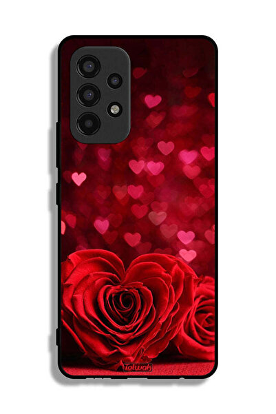 Tolwak غطاء حماية لهاتف Samsung Galaxy A53 5G بتصميم زهور على شكل قلب وفن تجريدي