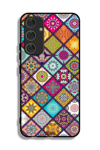 Tolwak غطاء حماية لهاتف سامسونج جالاكسي A54 5G بنقشة مربعات ماندالا