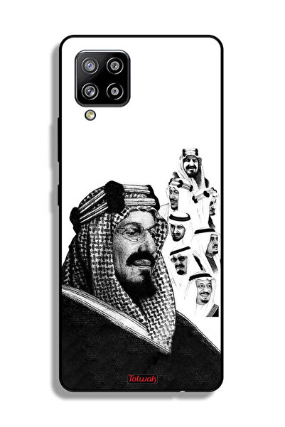 Tolwak غطاء حماية لهاتف سامسونج جالاكسي M42 5G، ملصق فني أبيض وأسود لملوك الم...