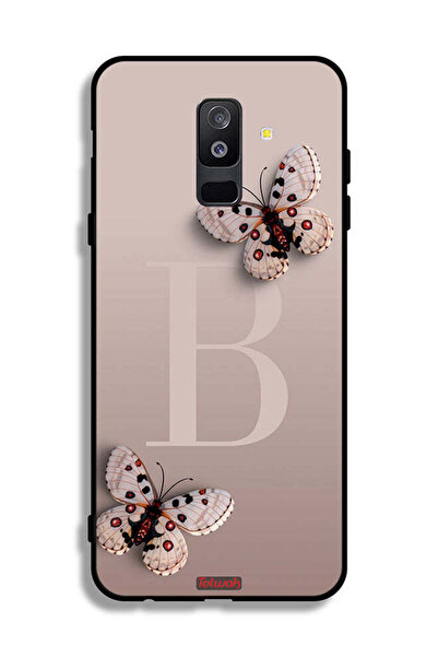 Tolwak غطاء حماية لهاتف سامسونج جالاكسي A6 بلس (2018) بنقشة فراشات