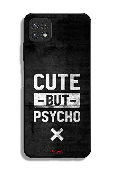 Tolwak Samsung Galaxy A22 5G Protective Case Cover Cute But Psycho