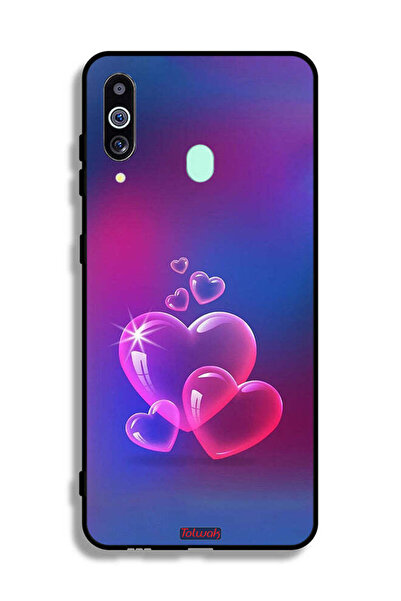 Tolwak غطاء حماية لهاتف سامسونج جالكسي M40 بنقشة قلوب الماء