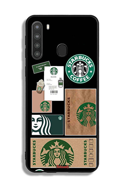 Tolwak غطاء حماية لهاتف سامسونج جالكسي A21، ملصق ستاربكس