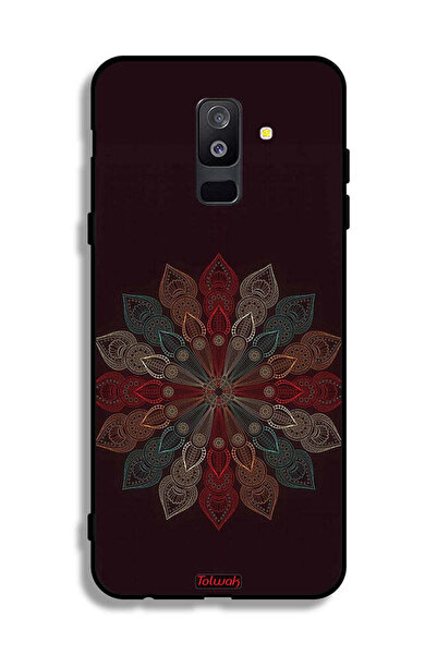 Tolwak غطاء حماية لهاتف Samsung Galaxy A6 Plus (2018) بتصميم زهرة ماندالا