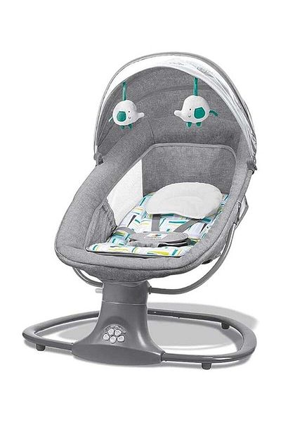 BabyCara سرير أطفال فاخر 3 في 1 - سرير هزاز متعدد الوظائف مع موسيقى واهتزاز وناموسية