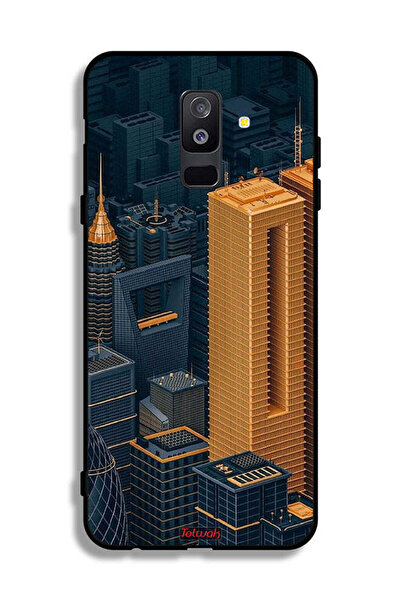 Tolwak سامسونج جالكسي A6 بلس (2018) غطاء واقي غطاء واقي فن البناء