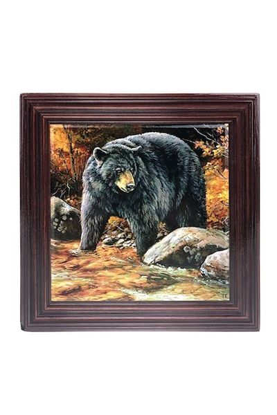 Blusmart Ceramic Decorative Panel Used as Heat-Resistant Pot Holder with Bears, 20x20 cm, M2