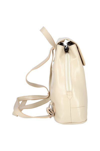 Magazinul de genti Women's backpack made of genuine leather, model 097, Beige
