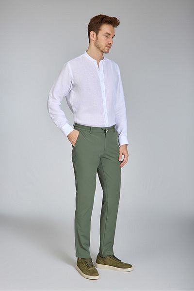 Bisse Πράσινο αθλητικό ανδρικό παντελόνι Jogger με τσέπες
