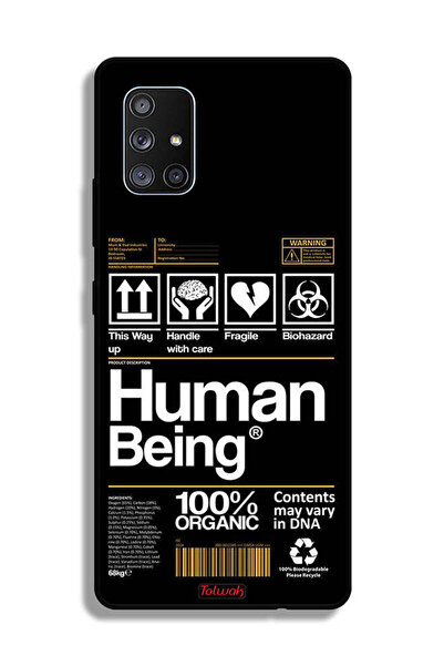 Tolwak Samsung Galaxy A71 5G Protective Case Cover Human Being Sticker