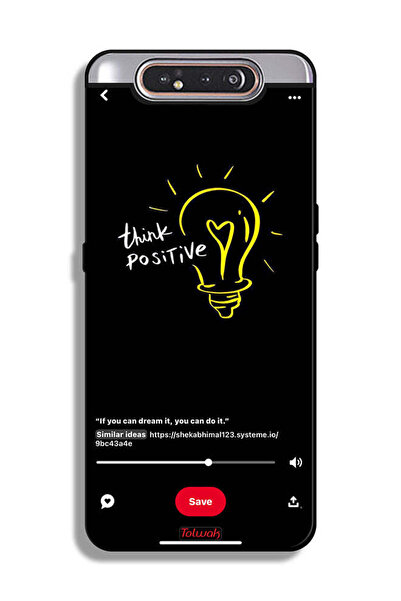Tolwak غطاء حماية لهاتف سامسونج جالكسي A80 - فكر بإيجابية