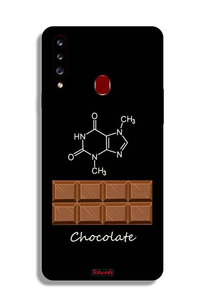 Tolwak غطاء حماية من سامسونج جالكسي A20s بلون الشوكولاتة