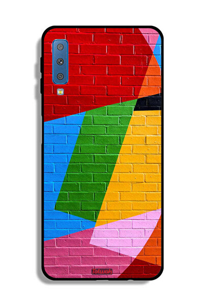 Tolwak غطاء حماية لهاتف Samsung Galaxy A7 (2018) برسومات جدارية ملونة
