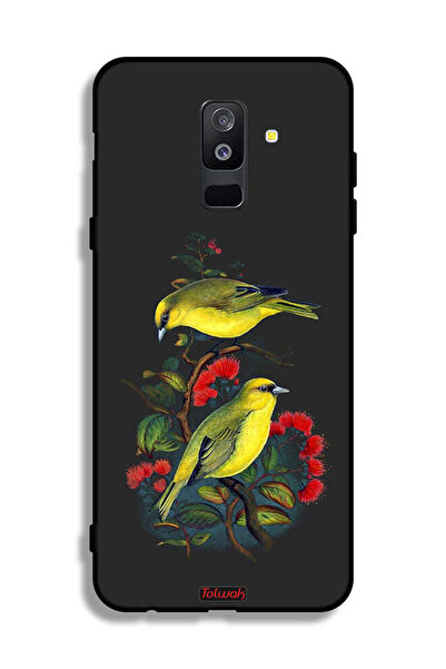 Tolwak غطاء حماية لهاتف Samsung Galaxy A6 Plus (2018) بنقشة طيور