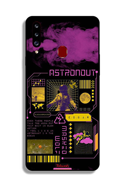 Tolwak Samsung Galaxy A20s Protective Case Cover Astronaut Sticker