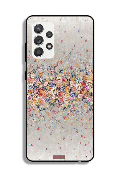 Tolwak Samsung Galaxy M32 5G Protective Case Cover Small Flowers Abstract Art