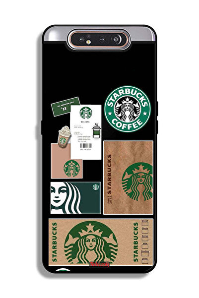 Tolwak غطاء حماية لهاتف سامسونج جالكسي A80، ملصق ستاربكس