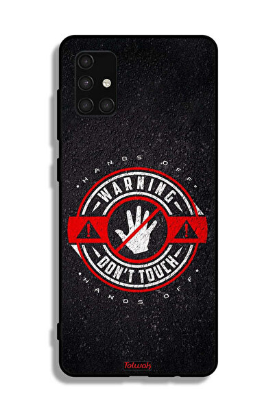 Tolwak Samsung Galaxy A71 4G Protective Case Cover Warning Do Not Touch