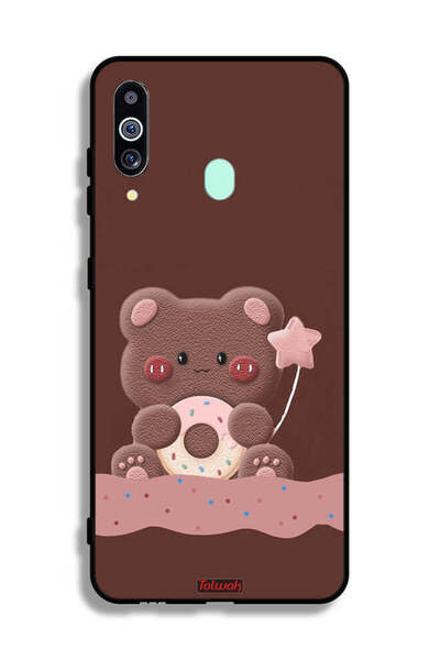 Tolwak غطاء حماية بتصميم دب دونات من سامسونج جالكسي M40