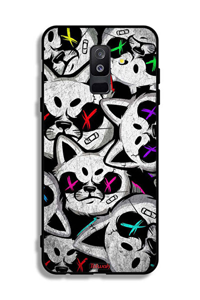 Tolwak غطاء حماية لهاتف Samsung Galaxy A6 Plus (2018) بنقشة قطط مارشميلو