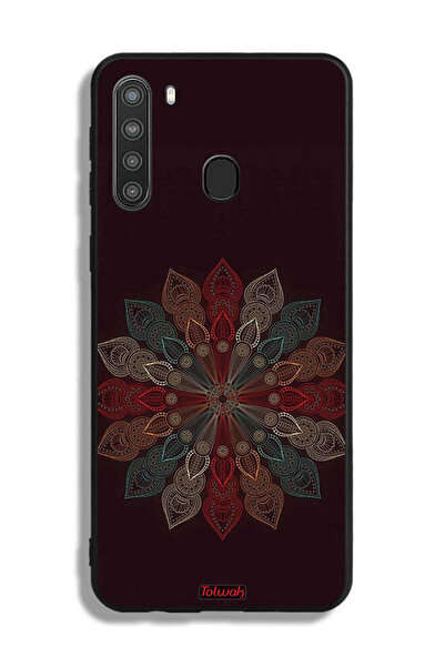 Tolwak غطاء حماية لهاتف سامسونج جالاكسي A21 بتصميم زهرة ماندالا