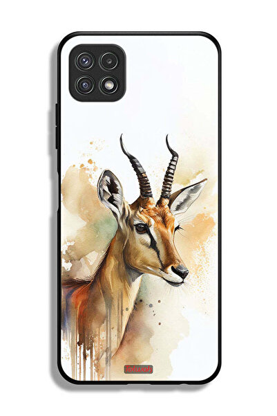 Tolwak غطاء حماية لهاتف سامسونج جالاكسي A22 5G بتصميم غزال تجريدي