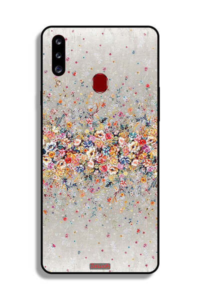 Tolwak Samsung Galaxy A20s Protective Case Cover Small Flowers Abstract Art