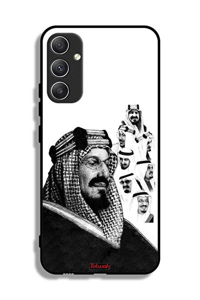 Tolwak غطاء حماية لهاتف سامسونج جالاكسي A34 5G، ملصق فني أبيض وأسود لملوك الم...