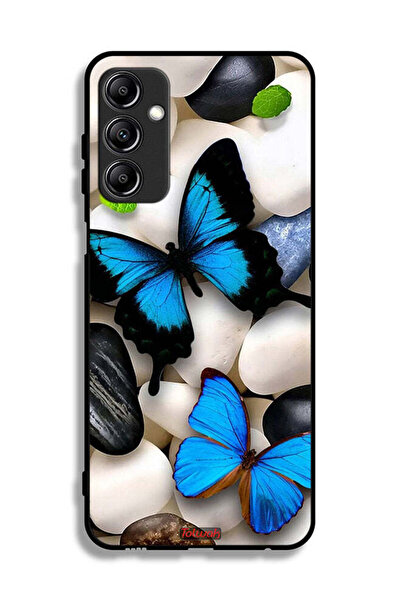 Tolwak Samsung Galaxy A14 5G Protective Case Cover Butterflies On Stones