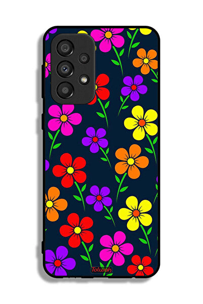 Tolwak Samsung Galaxy A33 5G Protective Case Cover Colorful Flowers