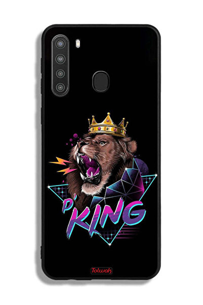Tolwak غطاء حماية لهاتف سامسونج جالاكسي A21 برسومات الأسد الملك