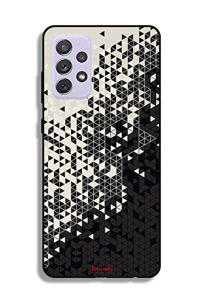 Tolwak غطاء حماية لهاتف سامسونج جالاكسي A72 5G بنمط مثلث فني رقمي