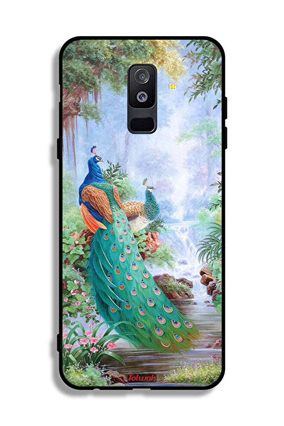 Tolwak غطاء حماية سامسونج جالاكسي A6 بلس (2018) غطاء حماية من الطاووس