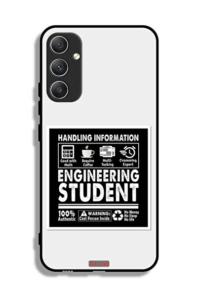 Tolwak غطاء حماية لهاتف سامسونج جالاكسي A34 5G، ملصق طالب هندسة