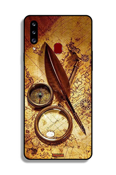 Tolwak غطاء حماية بتصميم بوصلة عتيقة من سامسونج جالكسي A20s