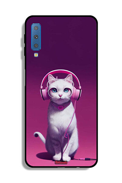Tolwak غطاء حماية لهاتف Samsung Galaxy A7 (2018) بتصميم قطة لطيفة