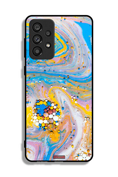 Tolwak Samsung Galaxy A73 5G Protective Case Cover Gems Colorful Abstraction
