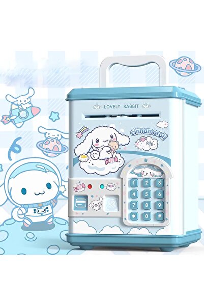 MJ TOYS Sanrio Kawaii Kuromi Elektronik Şifreli Kumbara Atm Görünümlü Kumbara Cinnamoroll Atm Kumbara
