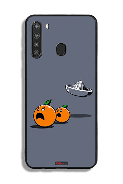 Tolwak غطاء حماية لهاتف سامسونج جالكسي A21 بتصميم فني رقمي بسيط وفكاهي