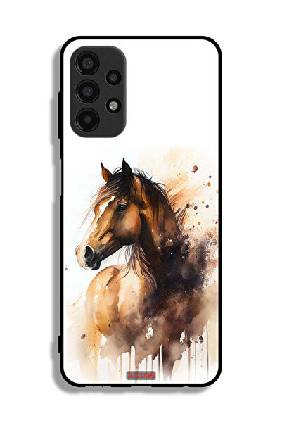 Tolwak Samsung Galaxy A13 4G Protective Case Cover Horse Abstract Art