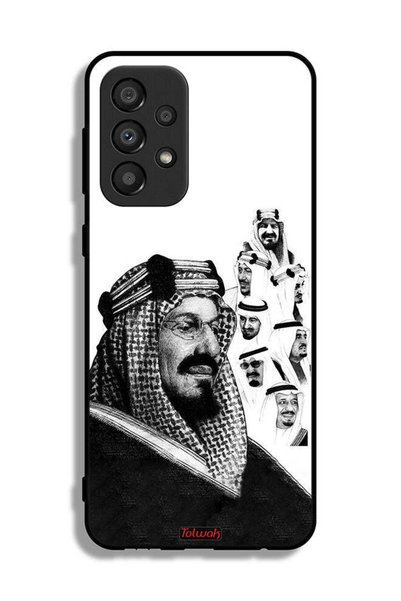 Tolwak غطاء حماية لهاتف سامسونج جالاكسي A33 5G، ملصق فني أبيض وأسود لملوك الم...