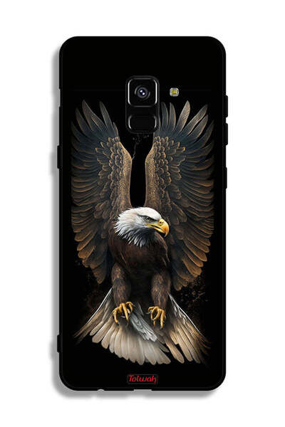Tolwak غطاء حماية لهاتف سامسونج جالاكسي A8 بلس (2018) بتصميم أجنحة النسر المنتشر